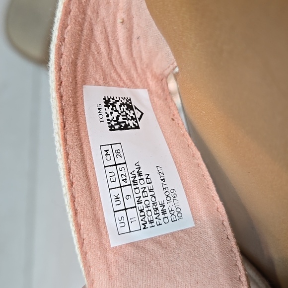 Toms Women Viv Crisscross Leather Sandals Flats shoes sz 11 - Picture 8 of 8